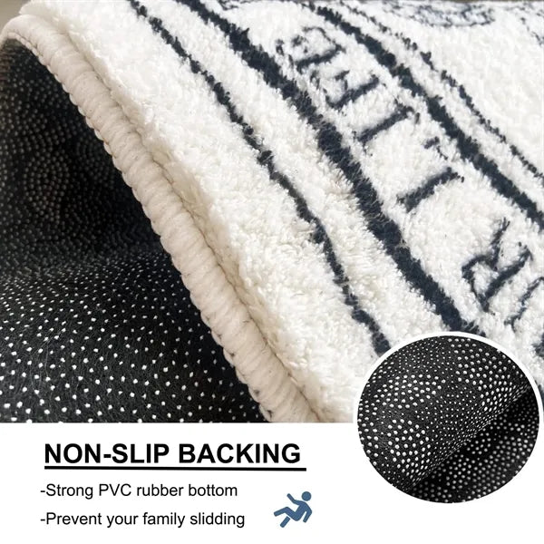 Black White Bathroom Rugs