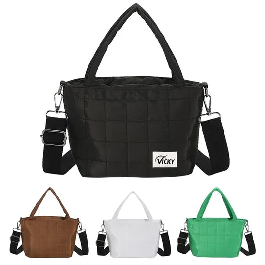 Cotton Puffy Tote Bag