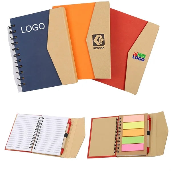 Kraft Spiral Notepad w/ Pen