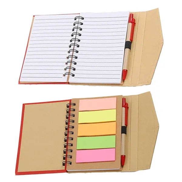 Kraft Spiral Notepad w/ Pen