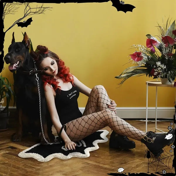 Ceenna Halloween Bat Bath Mat