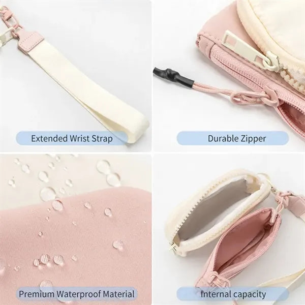 Portable Dual Pocket Wrist Guard Wallet