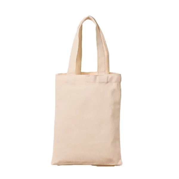 10inch Vertical Version Natural Cotton Plain Tote Shopping B