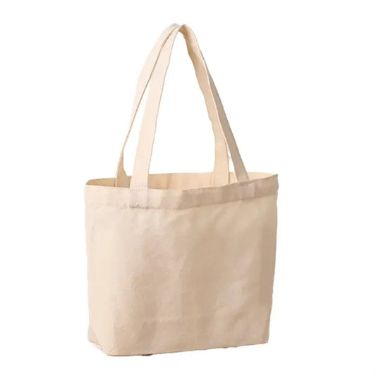14inch Horizontal Version Natural Cotton Tote Shopping Bags