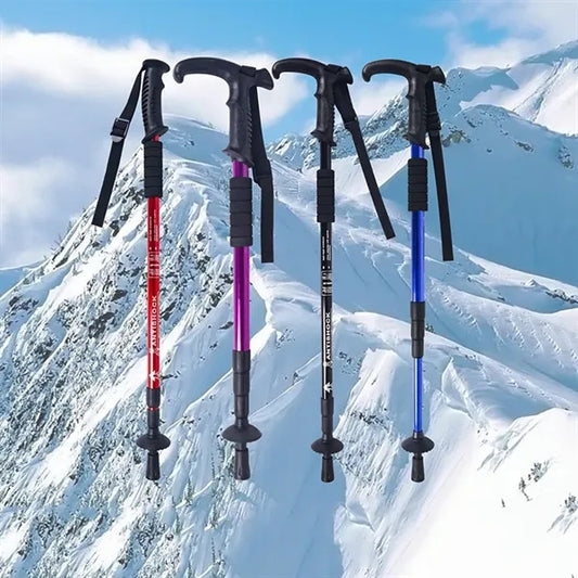 Lightweight Collapsible Aluminum Alloy Trekking Pole