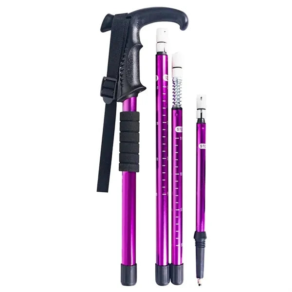 Lightweight Collapsible Aluminum Alloy Trekking Pole