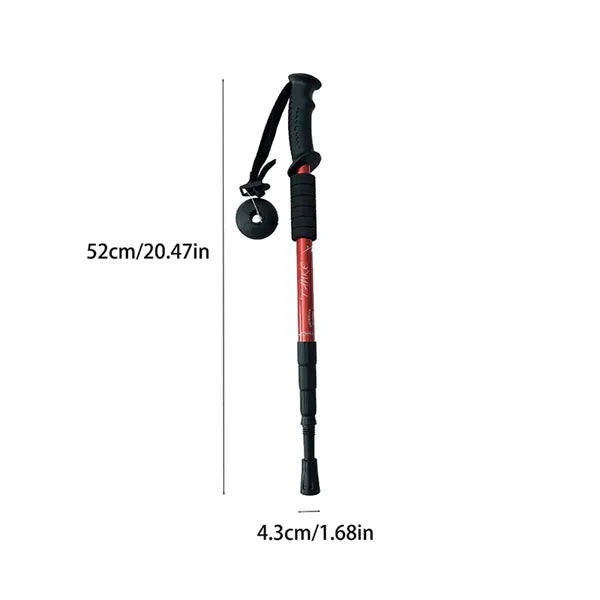 Lightweight Collapsible Aluminum Alloy Trekking Pole