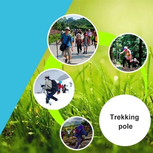 Lightweight Collapsible Aluminum Alloy Trekking Pole