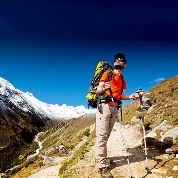 Lightweight Collapsible Aluminum Alloy Trekking Pole