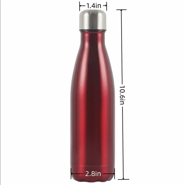 Double wall vacuum insulated stainless steel bottle