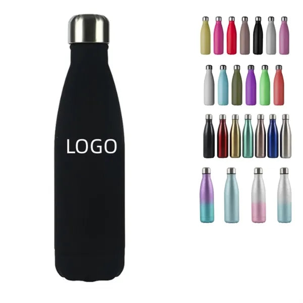 Double wall vacuum insulated stainless steel bottle