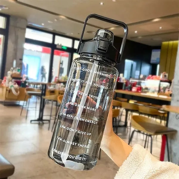 67OZ. Water bottle with straw portable sports fitness cup