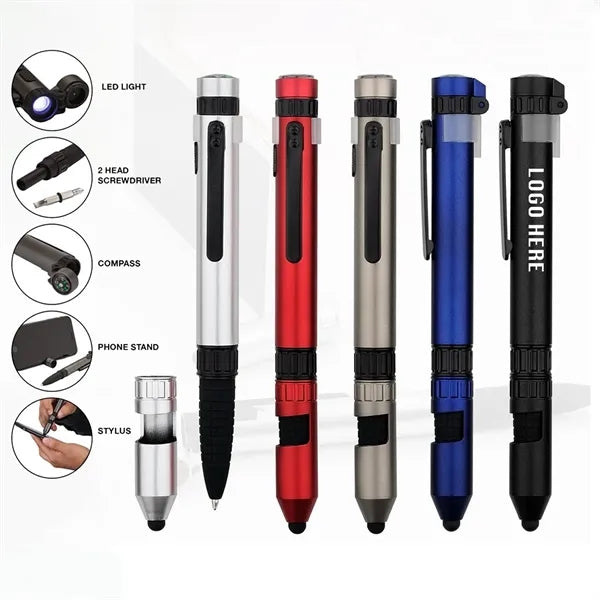 6-In-1 Outdoor Ballpoint Utility Pen