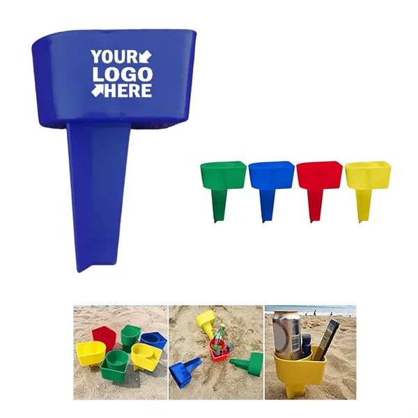 Beach With Pocket Sand Cup Holder
