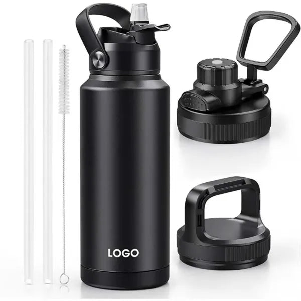 Insulated Water Bottle with Straw 18oz