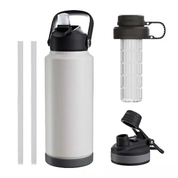 Insulated Water Bottle with Straw 18oz