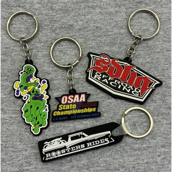 1.25 inch Custom Die Struck Iron Key Chain