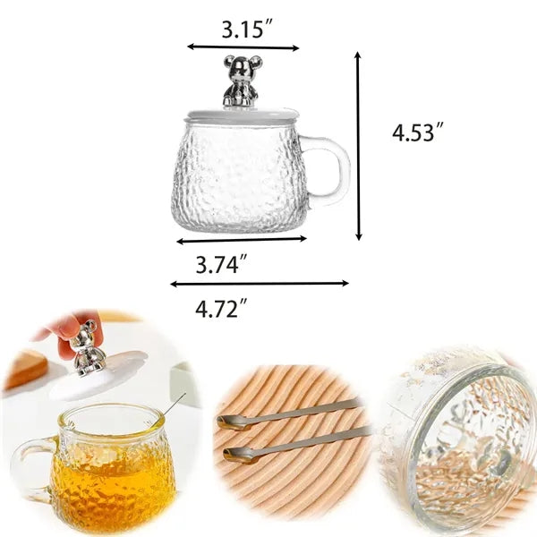 Glasses With Lids & Spoons