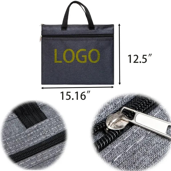 Portable Comfortable Oxford Zipper Business Briefcase