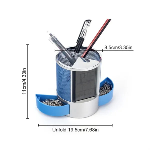 Electronic Calendar Pen Holder Office Supplies Organizer