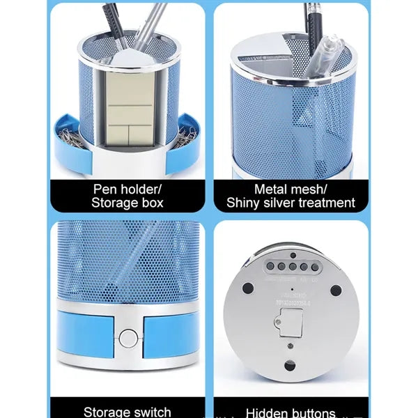 Electronic Calendar Pen Holder Office Supplies Organizer