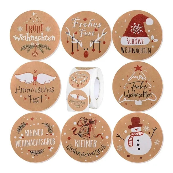 500Pcs/Roll Custom Self Adhesive Labels Stickers
