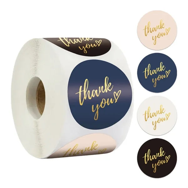 500Pcs/Roll Custom Self Adhesive Labels Stickers