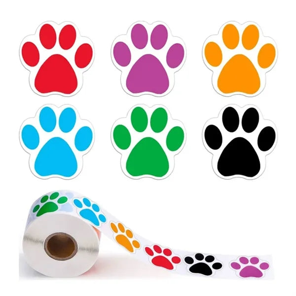 500Pcs/Roll Custom Self Adhesive Labels Stickers