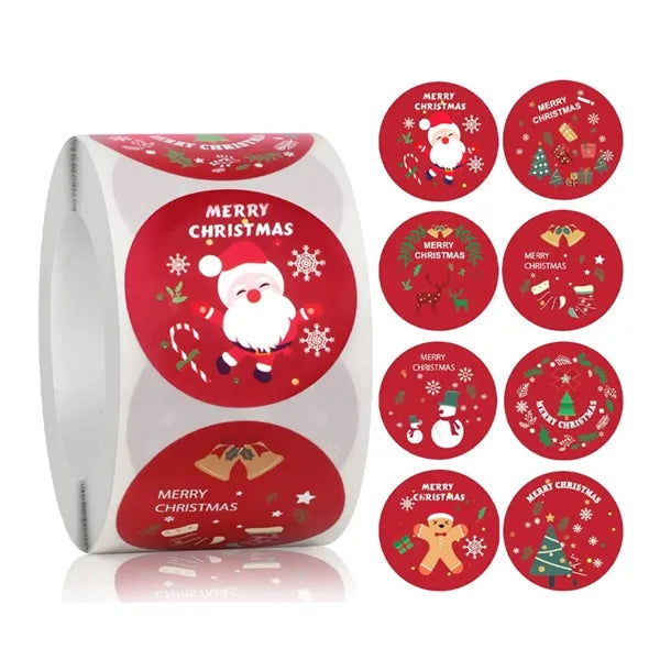 500Pcs/Roll Custom Self Adhesive Labels Stickers