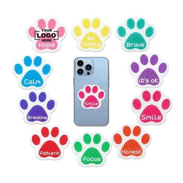 Mood Calm Paw Print Stickers For Anxiety Sensory