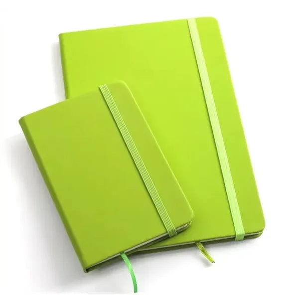 A5 PU Hardcover Notebook with Elastic Closure