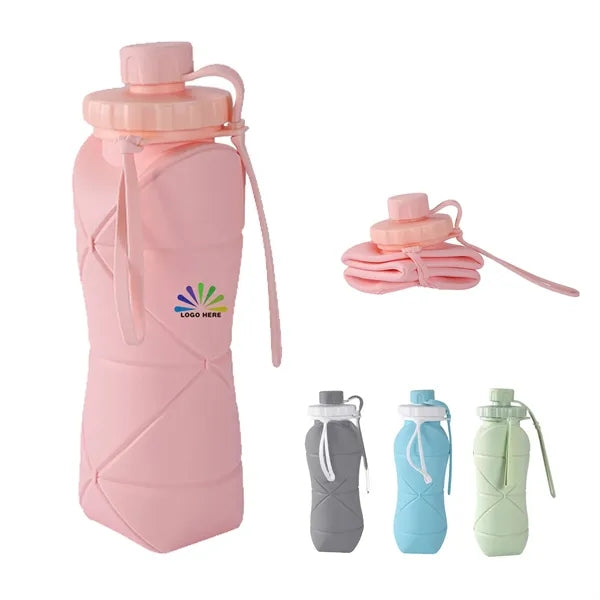 20oz Silicone Collapsible Water Bottle