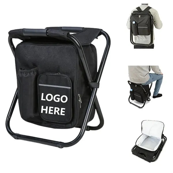 Folding Fishing/Camping Chair with Cooler Bag
