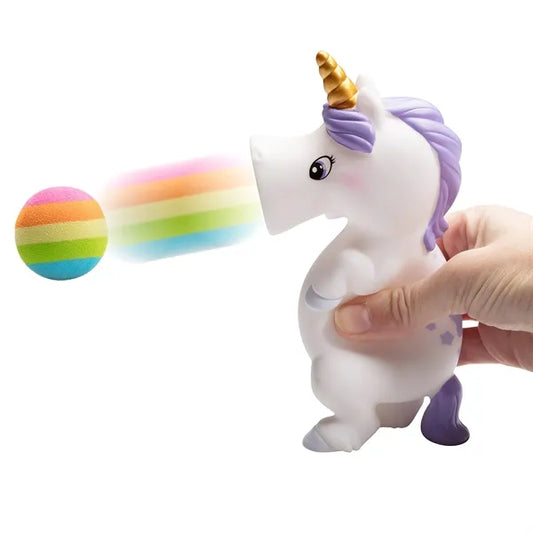 White Unicorn Popper Toy