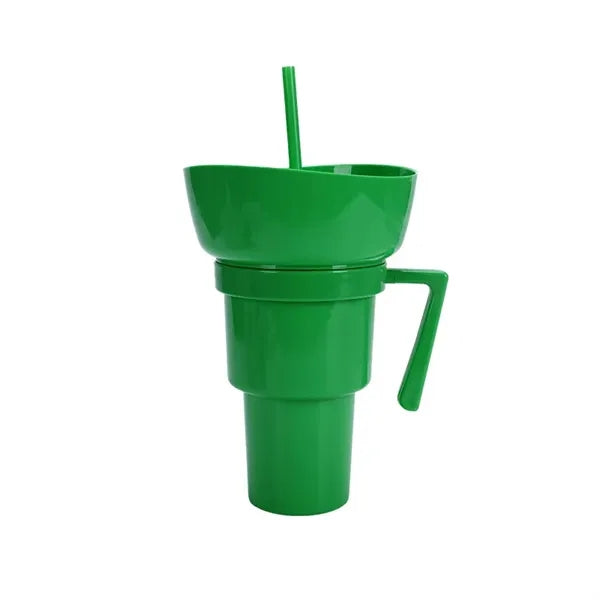 31oz Popcorn Snack Drink 2-In-1 Water Cup