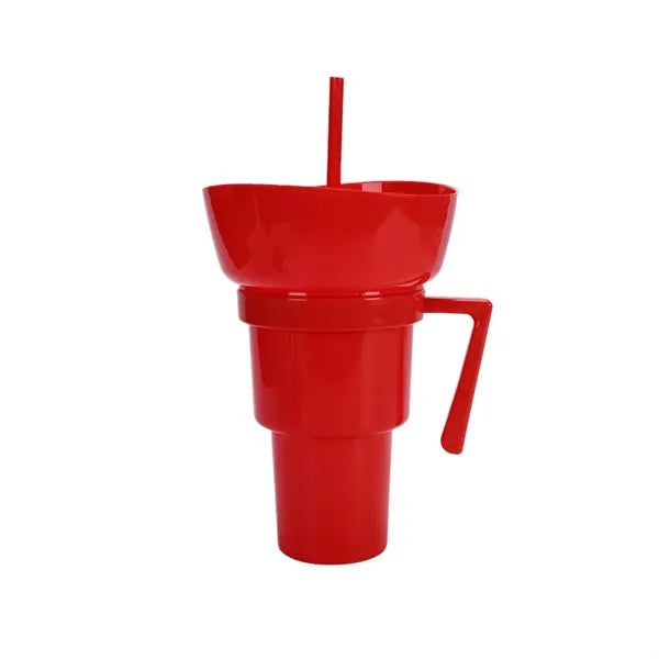 31oz Popcorn Snack Drink 2-In-1 Water Cup
