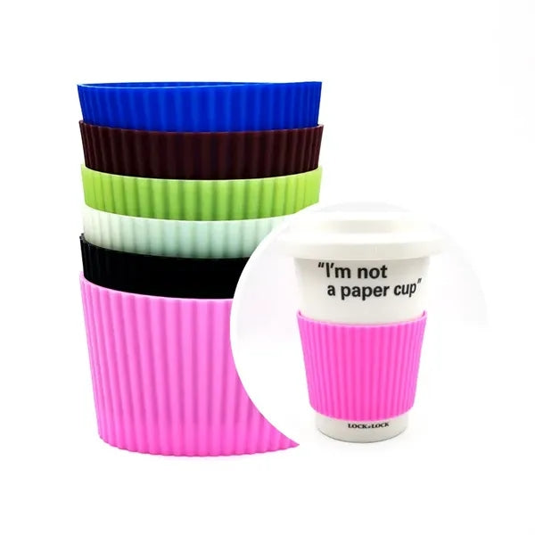 Height Vertical Rib Silicone Sleeves for Mug
