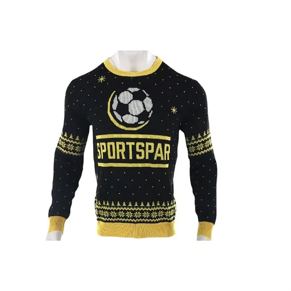 Men Christmas Snow Pattern Sweater