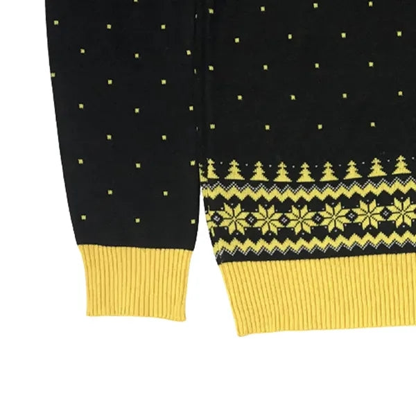 Men Christmas Snow Pattern Sweater