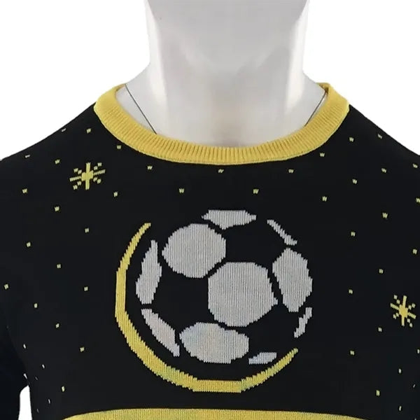 Men Christmas Snow Pattern Sweater