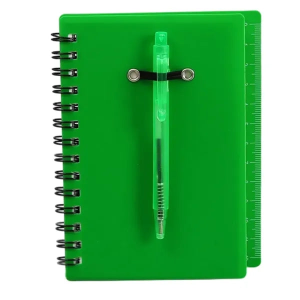 Journal With Sticky Notes & Flags & Pen
