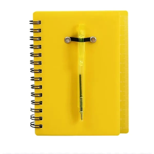 Journal With Sticky Notes & Flags & Pen
