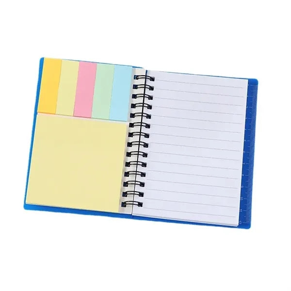 Journal With Sticky Notes & Flags & Pen