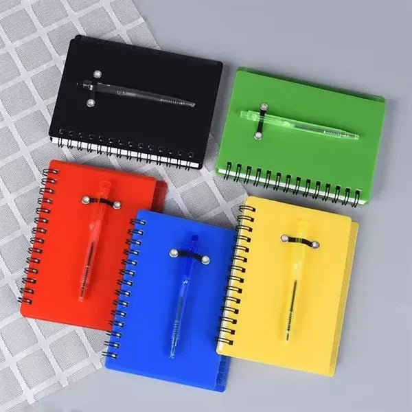 Journal With Sticky Notes & Flags & Pen