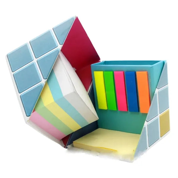 Collapsible Paper Cubes Sticky Notes Box With Holder