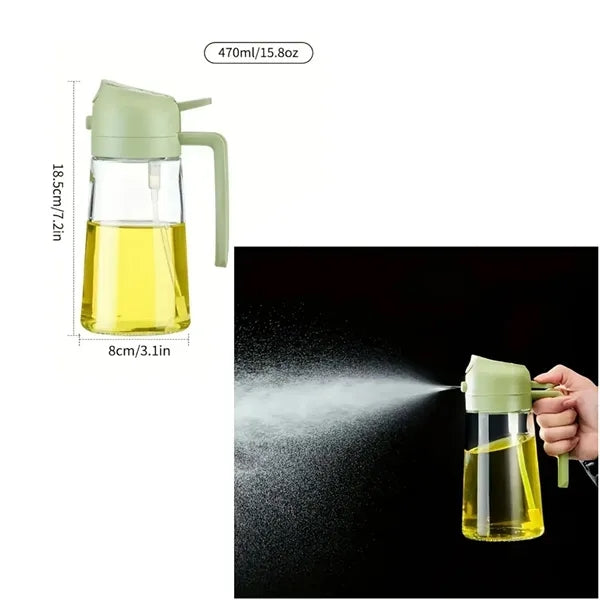 2 In 1 Glass Oil Sprayer Bottle
