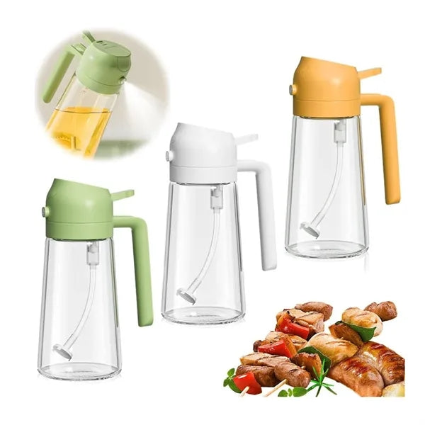 2 In 1 Glass Oil Sprayer Bottle