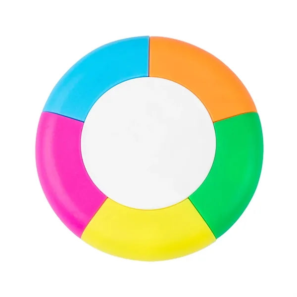 Round Five-color Highlighter