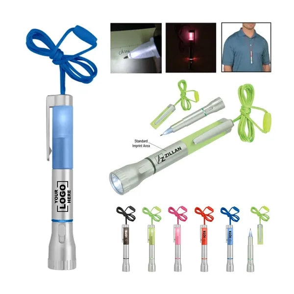 Flashlight With Light-Up Pens