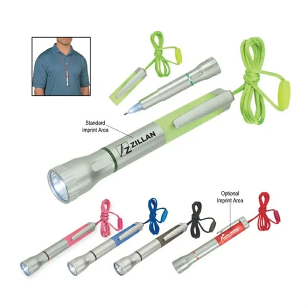 Flashlight With Light-Up Pens